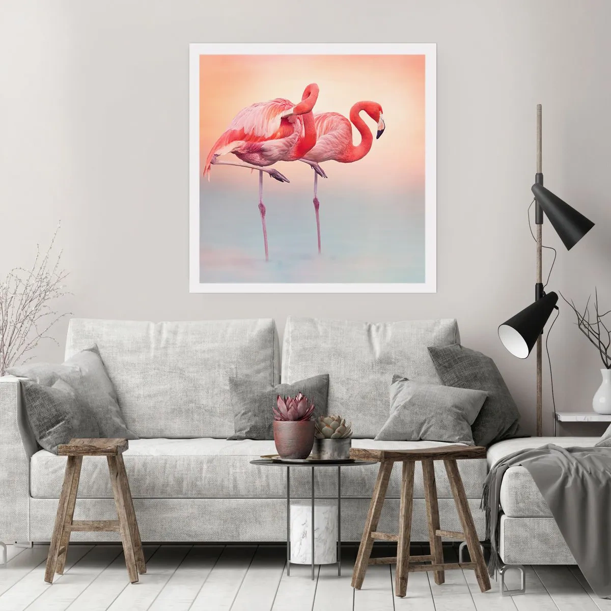 Poster - Die Farbe der untergehenden Sonne - 50x50 cm