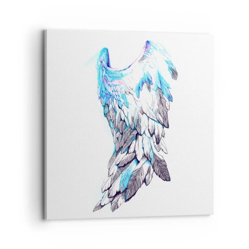 Bild auf Leinwand - Leinwandbild - Ich brauche Flügel - 70x70 cm