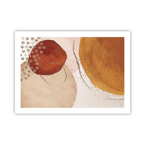Poster - Rundheit und Bewegung - 70x50 cm