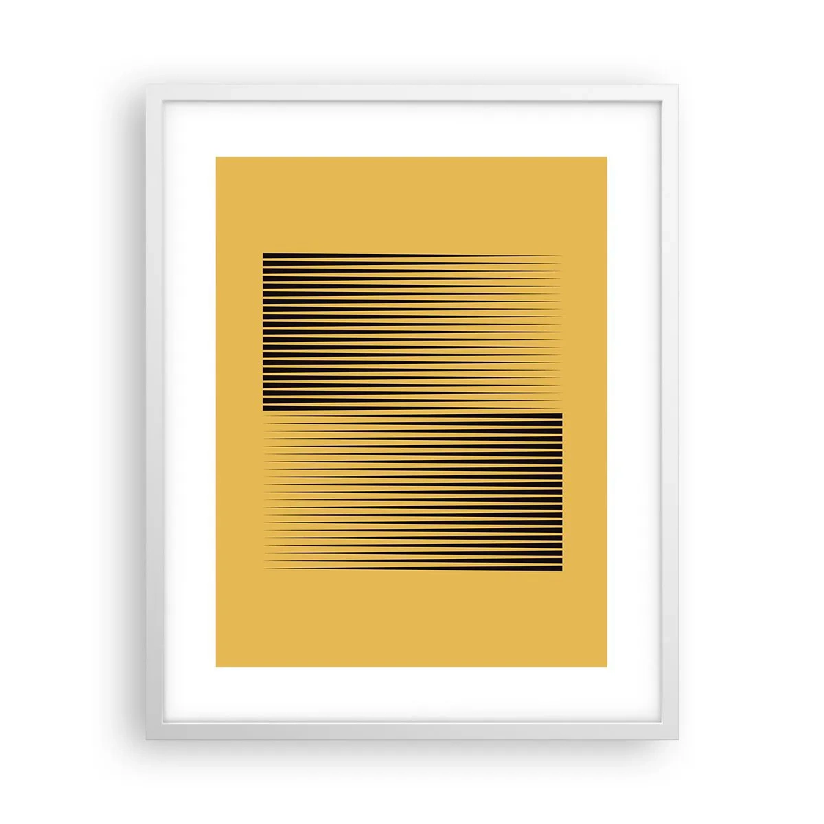 Poster in einem weißen Rahmen - Quadratur der Gegensätze - 40x50 cm