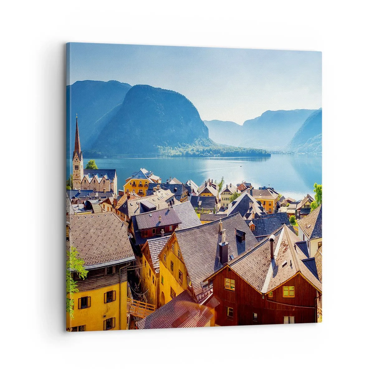 Bild auf Leinwand - Leinwandbild - Es könnte nicht malerischer sein - 60x60 cm