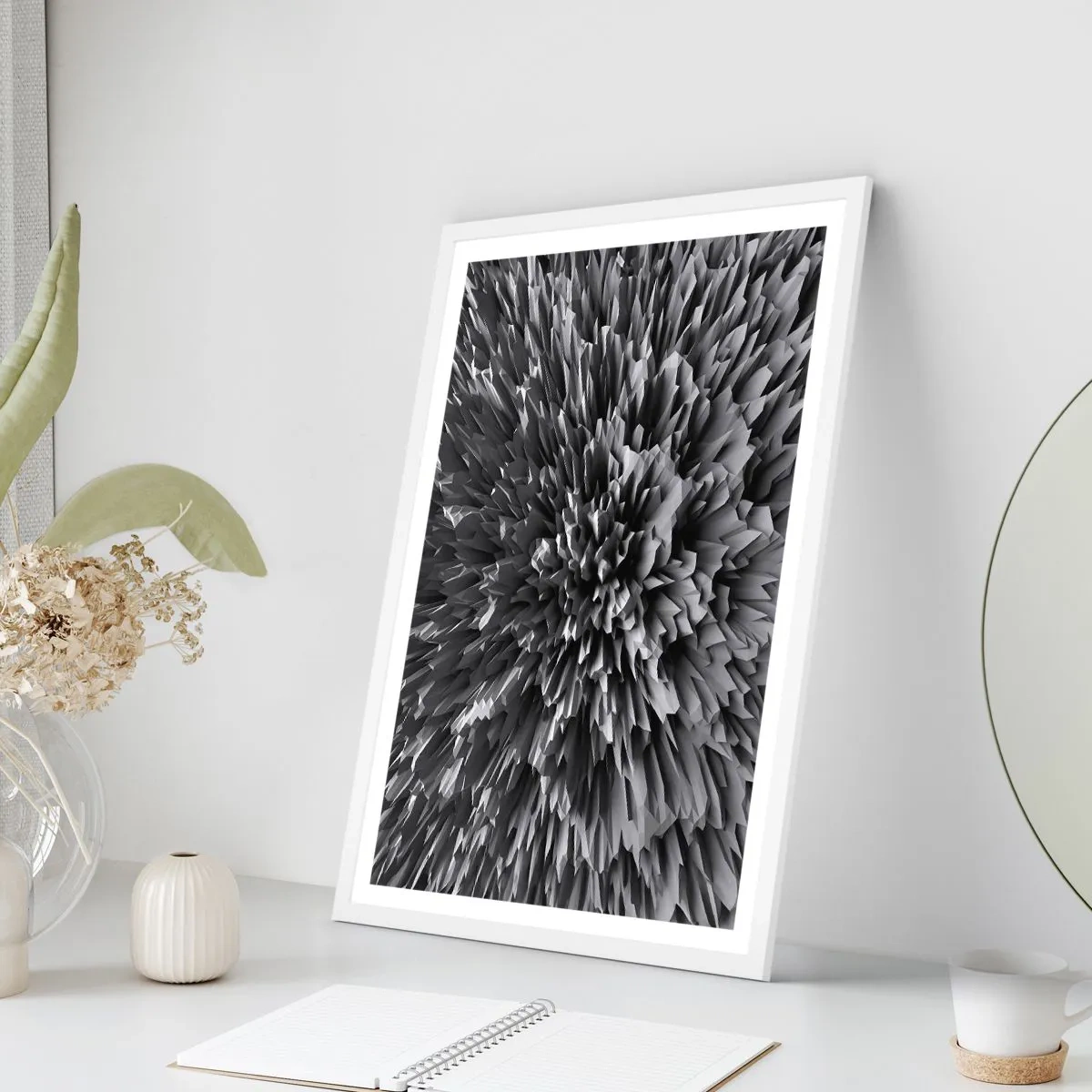 Poster in einem weißen Rahmen - Härter kann es nicht werden - 61x91 cm