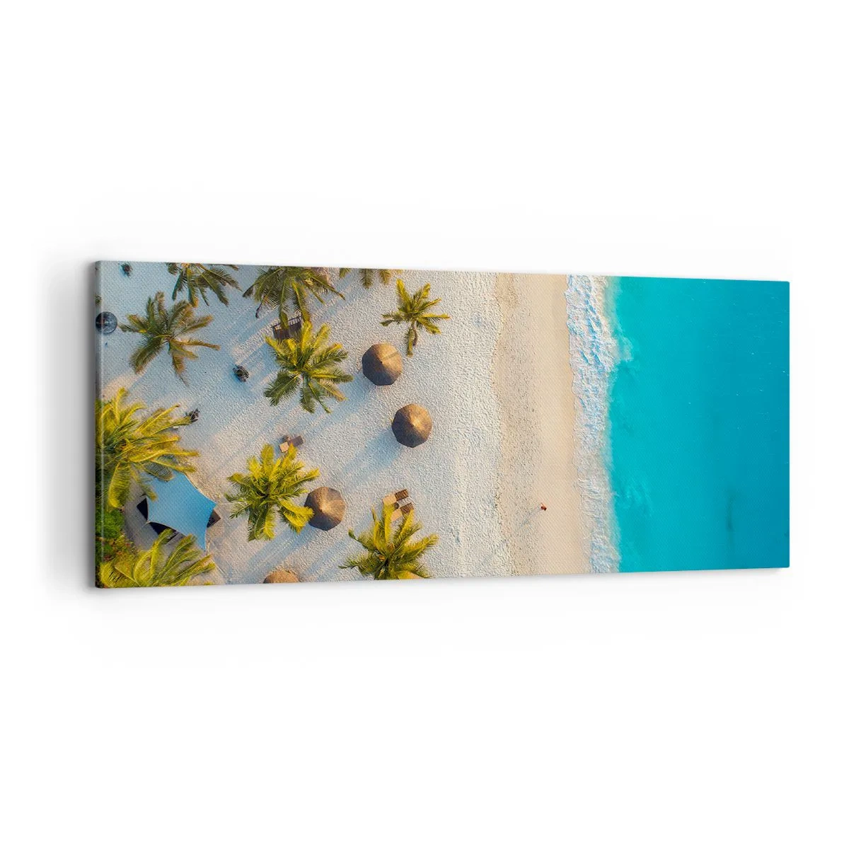 Bild auf Leinwand - Leinwandbild - Willkommen im Paradies - 100x40 cm