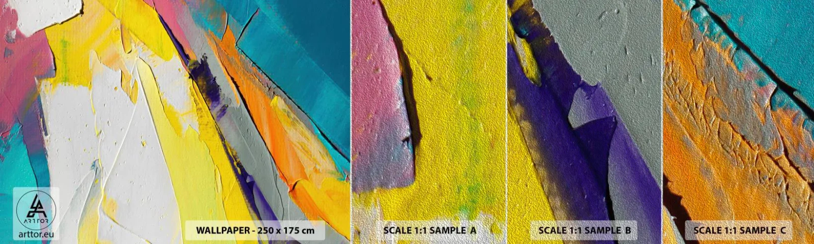 Fototapeten Muster Premium Sand - Die Anatomie des Lichts - Abstraktion, Stück, 3D - 100x30 cm