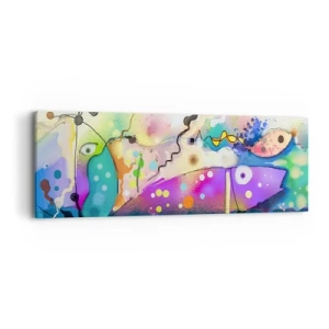 Bild auf Leinwand - Leinwandbild - Es fehlen die Worte! - 90x30 cm