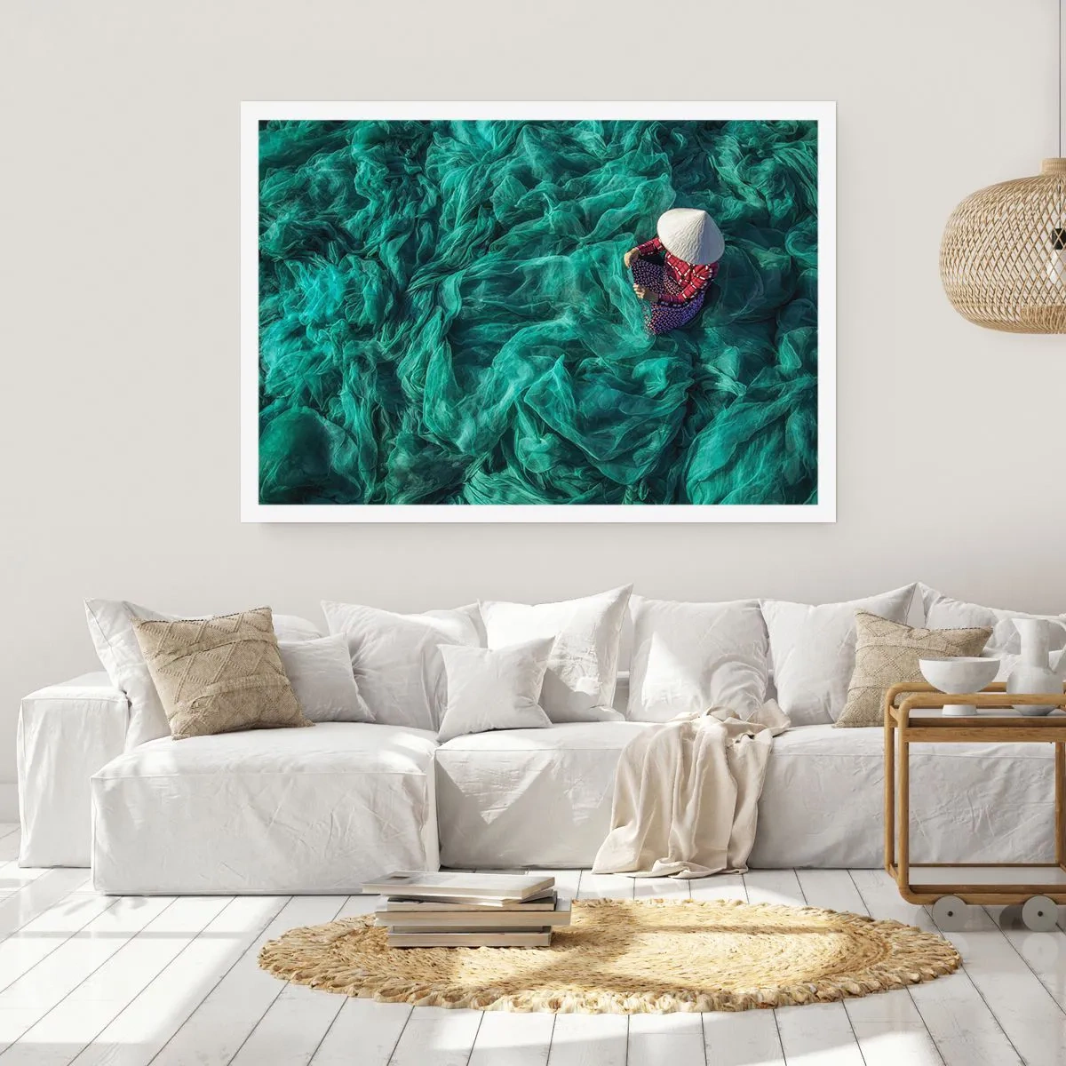 Poster - In einem Meer aus Netzen - 91x61 cm