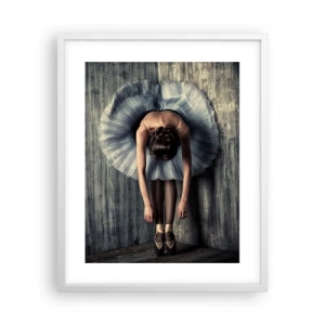 Poster in einem weißen Rahmen - Wenn die Musik aufhört - 40x50 cm