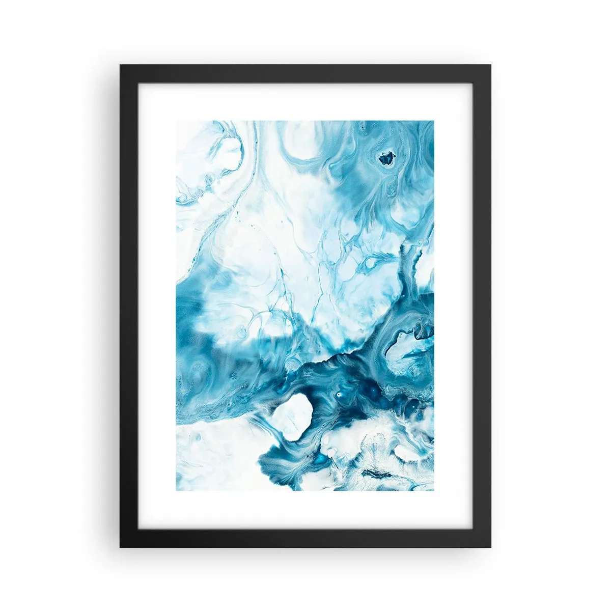 Poster in einem schwarzem Rahmen - Blaues Konzert - 30x40 cm