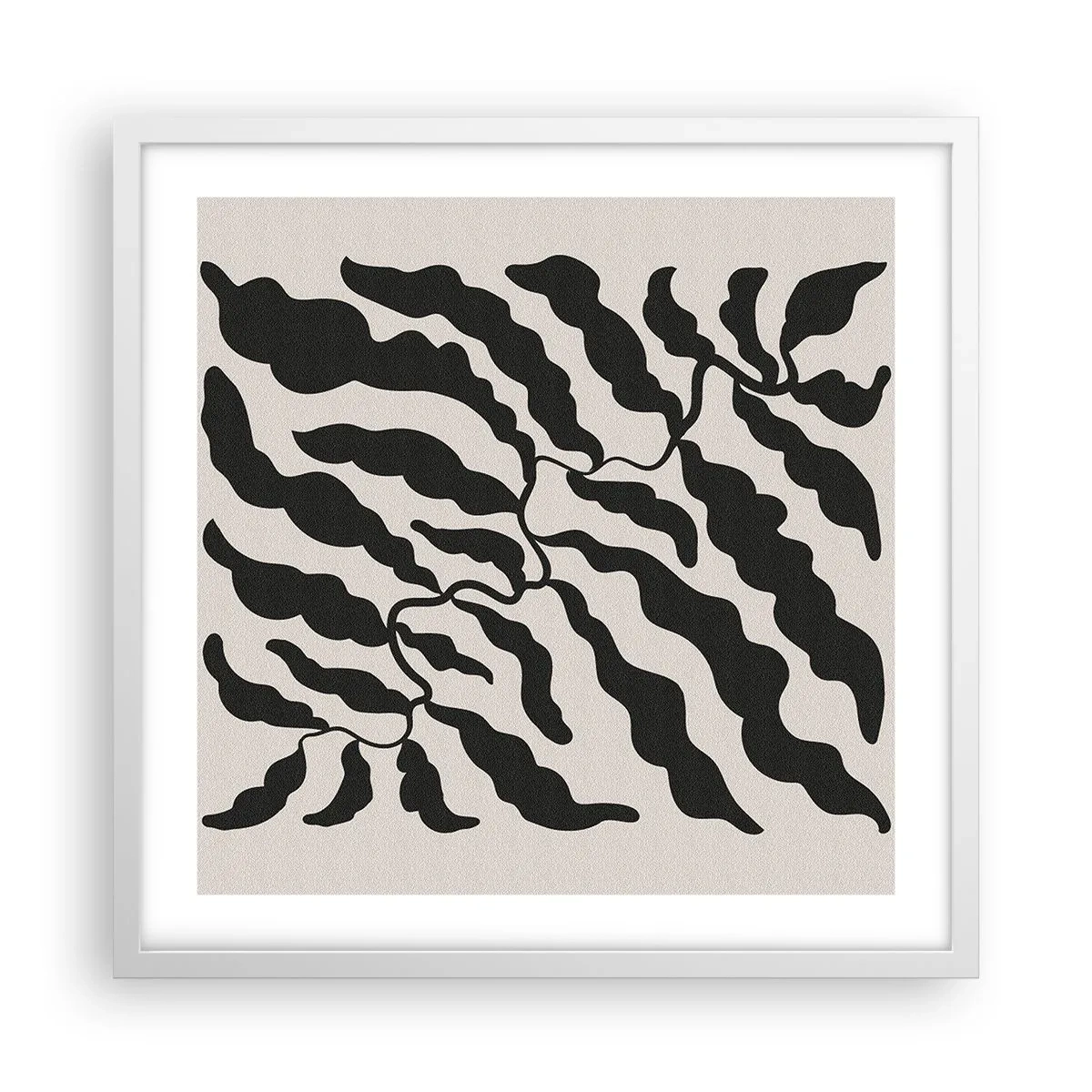 Poster in einem weißen Rahmen - Natur des Quadrats - 50x50 cm