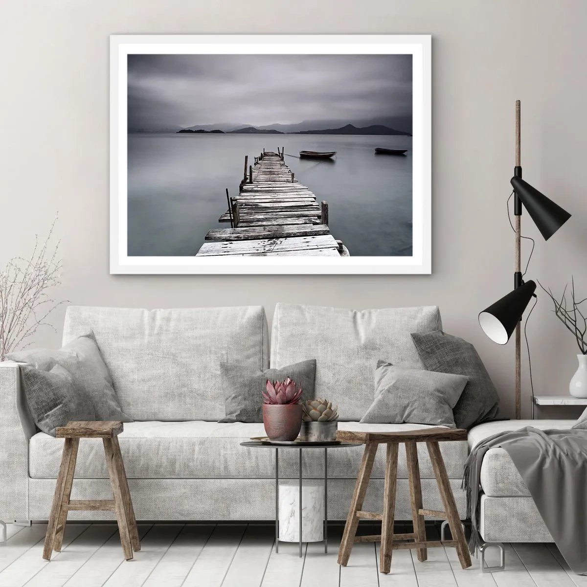 Poster in einem weißen Rahmen - Du kannst morgen gehen - 40x30 cm