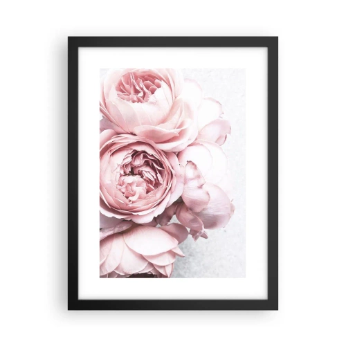 Poster in einem schwarzem Rahmen - Für Romantiker - 30x40 cm