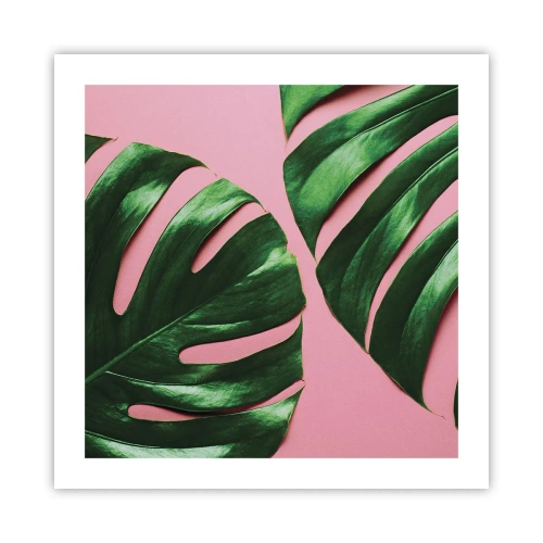 Poster - Rendezvous im Grünen - 50x50 cm