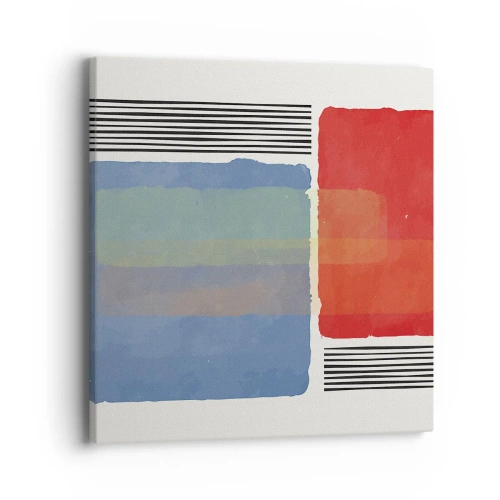 Bild auf Leinwand - Leinwandbild - Der Geist und der Buchstabe der Geometrie - 40x40 cm