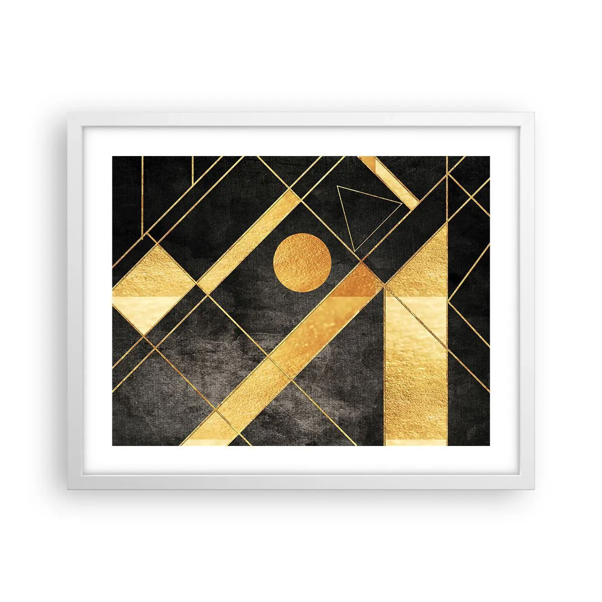 Poster in einem weißen Rahmen - Die Sonne der Wüste - 50x40 cm