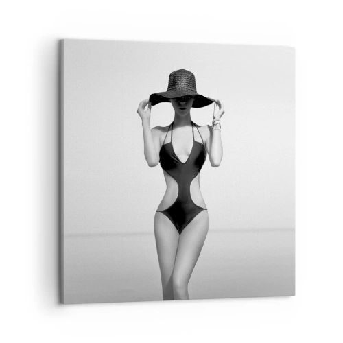 Bild auf Leinwand - Leinwandbild - Mein Name ist: Eleganz - 50x50 cm