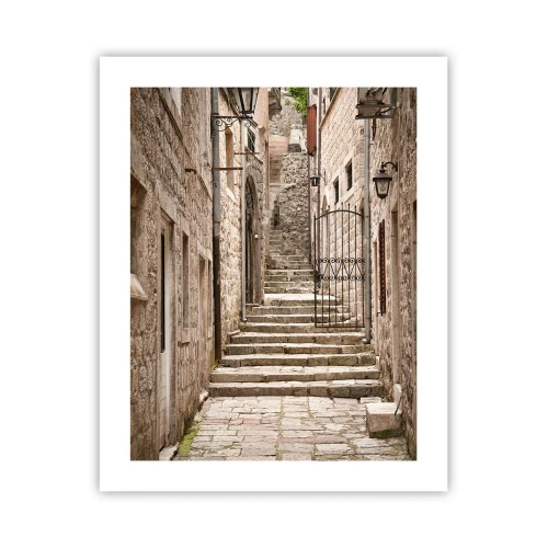 Poster - Eine magische alte Gasse - 40x50 cm