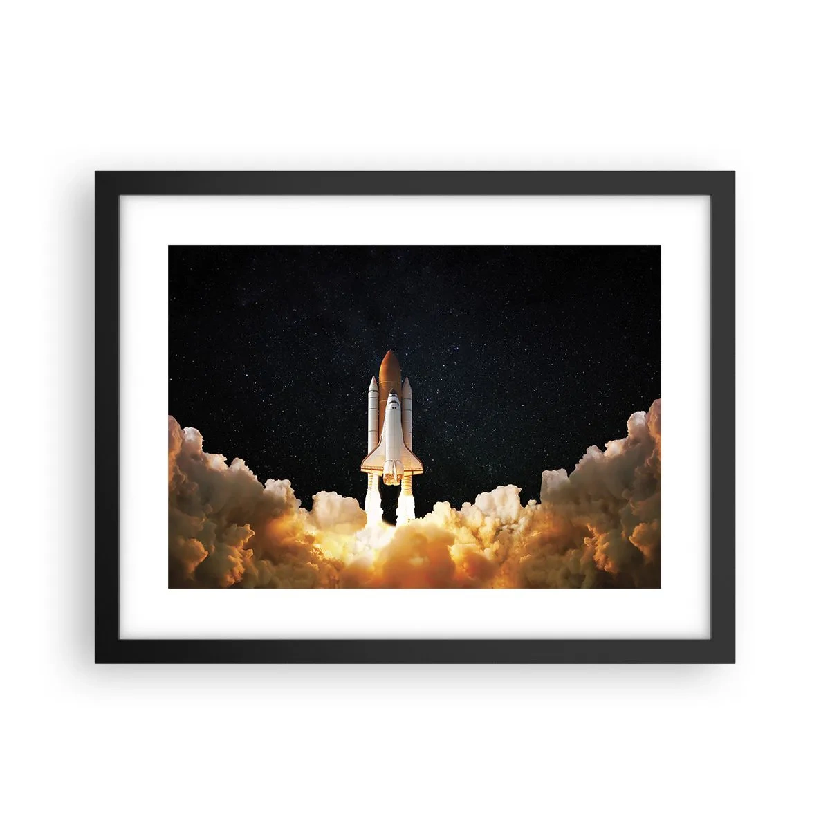 Poster in einem schwarzem Rahmen - Ad Astra! - 40x30 cm