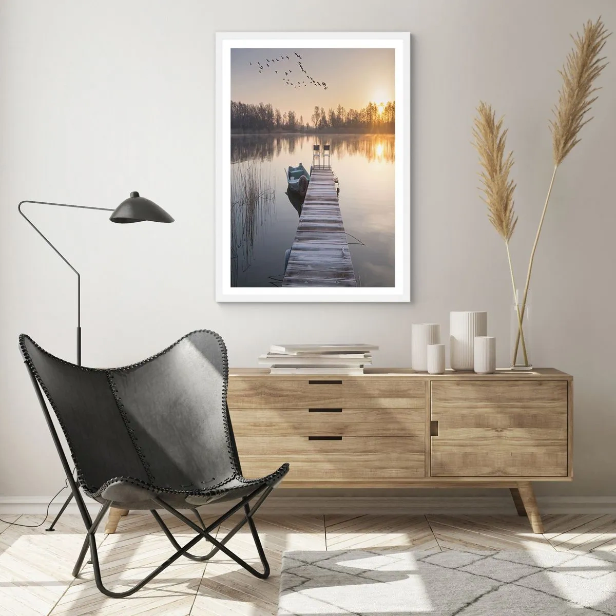 Poster in einem weißen Rahmen - Ich komme nach einiger Zeit zurück - 70x100 cm