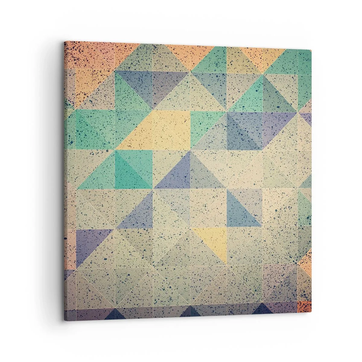 Bild auf Leinwand - Leinwandbild - Republik der Dreiecke - 50x50 cm