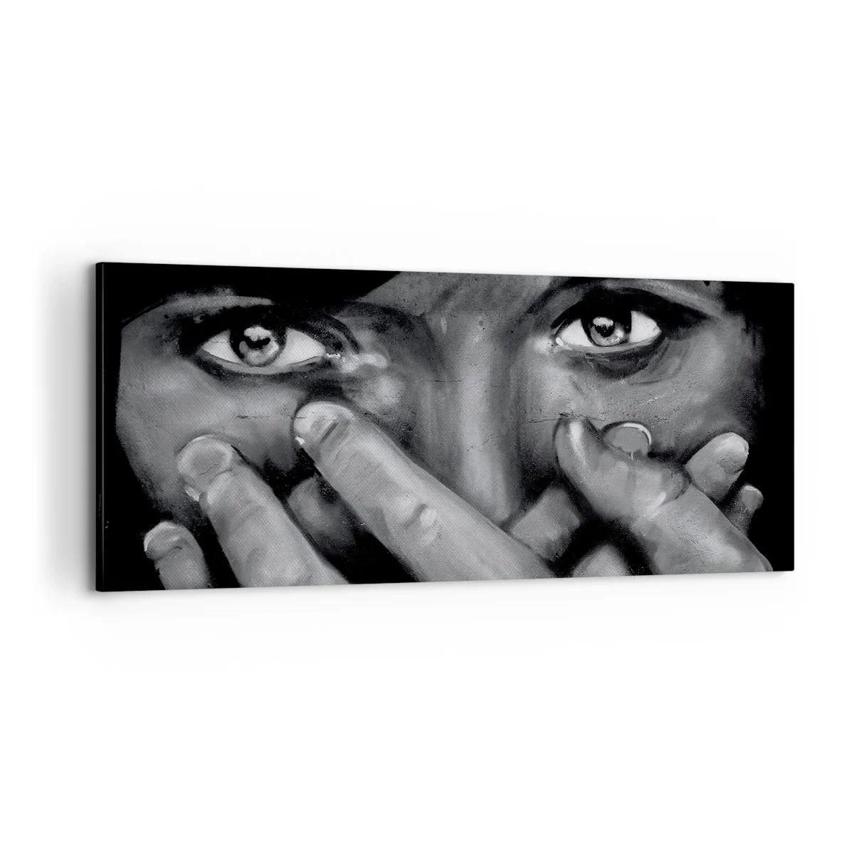 Bild auf Leinwand - Leinwandbild - Ich werde nicht sagen, wer es gemalt hat - 100x40 cm