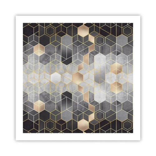 Poster - Diamant-Komposition - 60x60 cm