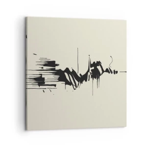 Bild auf Leinwand - Leinwandbild - Hastige Abstraktion - 50x50 cm