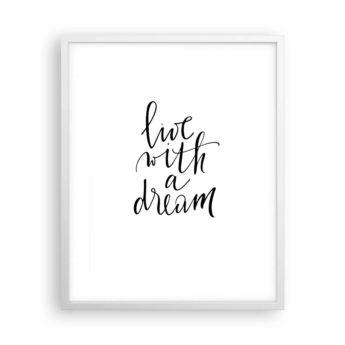 Poster in einem weißen Rahmen - Na sicher - 40x50 cm