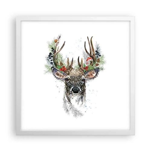 Poster in einem weißen Rahmen - Im festlichen Gewand - 40x40 cm