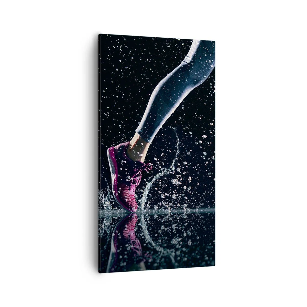 Bild auf Leinwand - Leinwandbild - Wie viel Kraft in den Beinen - 55x100 cm