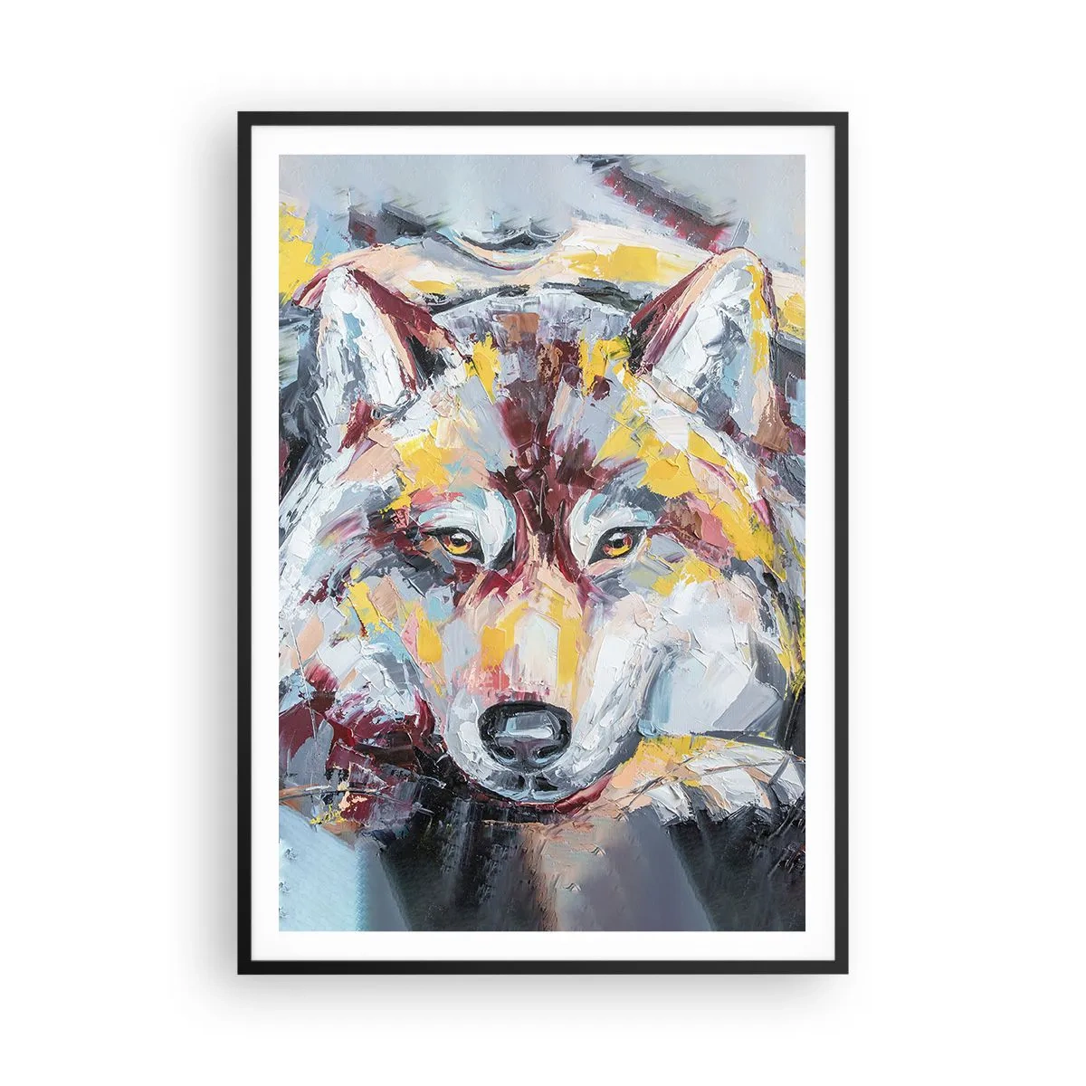 Poster in einem schwarzem Rahmen - Seelenfrieden unter den Lieben - 70x100 cm