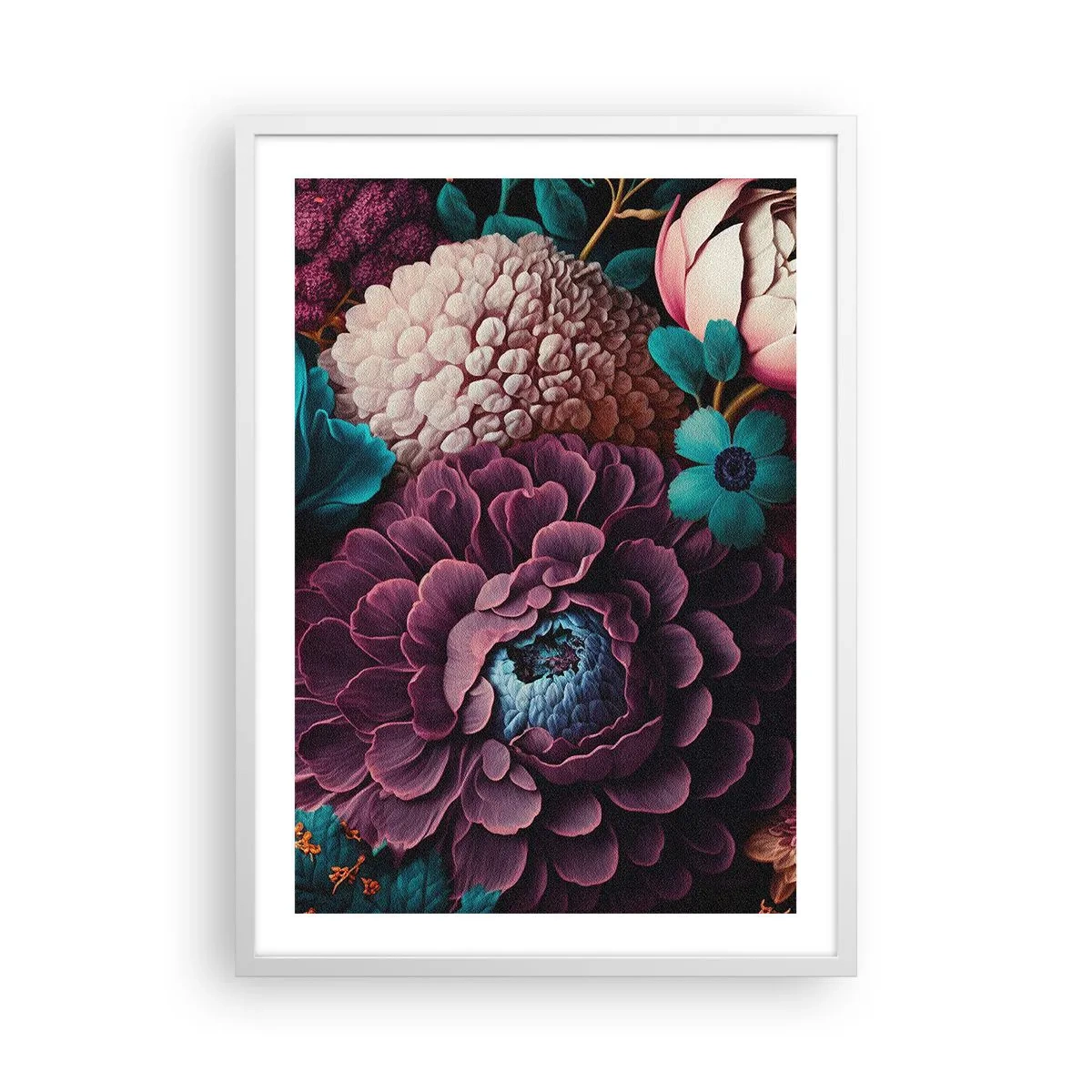 Poster in einem weißen Rahmen - Natur in Hülle und Fülle - 50x70 cm