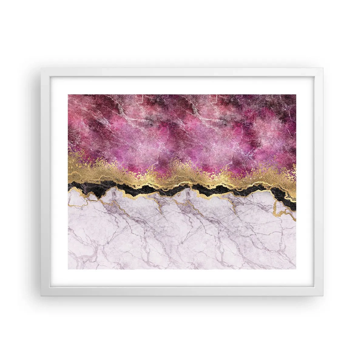 Poster in einem weißen Rahmen - An der Grenze - 50x40 cm