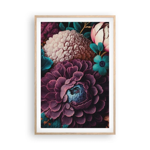 Poster in einem Rahmen aus heller Eiche - Natur in Hülle und Fülle - 61x91 cm