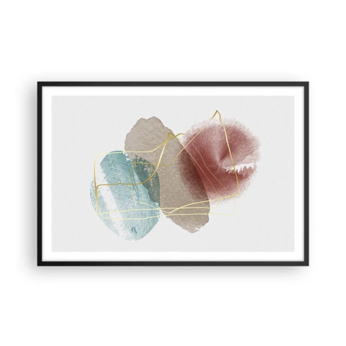 Poster in einem schwarzem Rahmen - Korallen des Weltraums - 91x61 cm