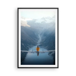 Poster in einem schwarzem Rahmen - Entzückt in der Schwebe - 61x91 cm