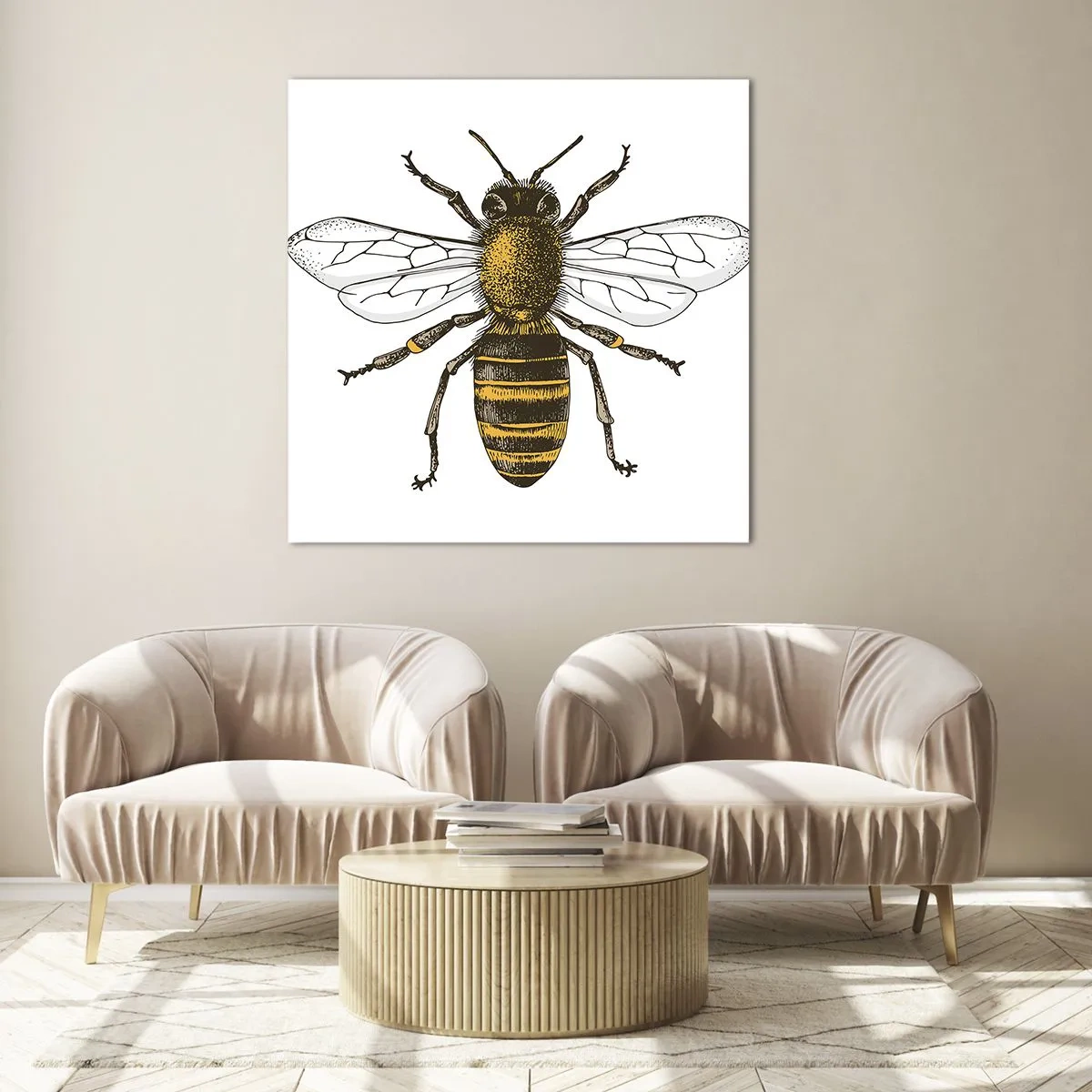 Glasbild - Bild auf glas - Schön und gut - 50x50 cm