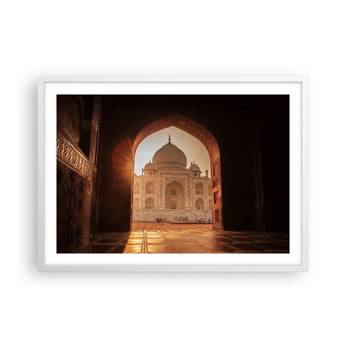 Poster in einem weißen Rahmen - Denkmal der überirdischen Liebe - 70x50 cm