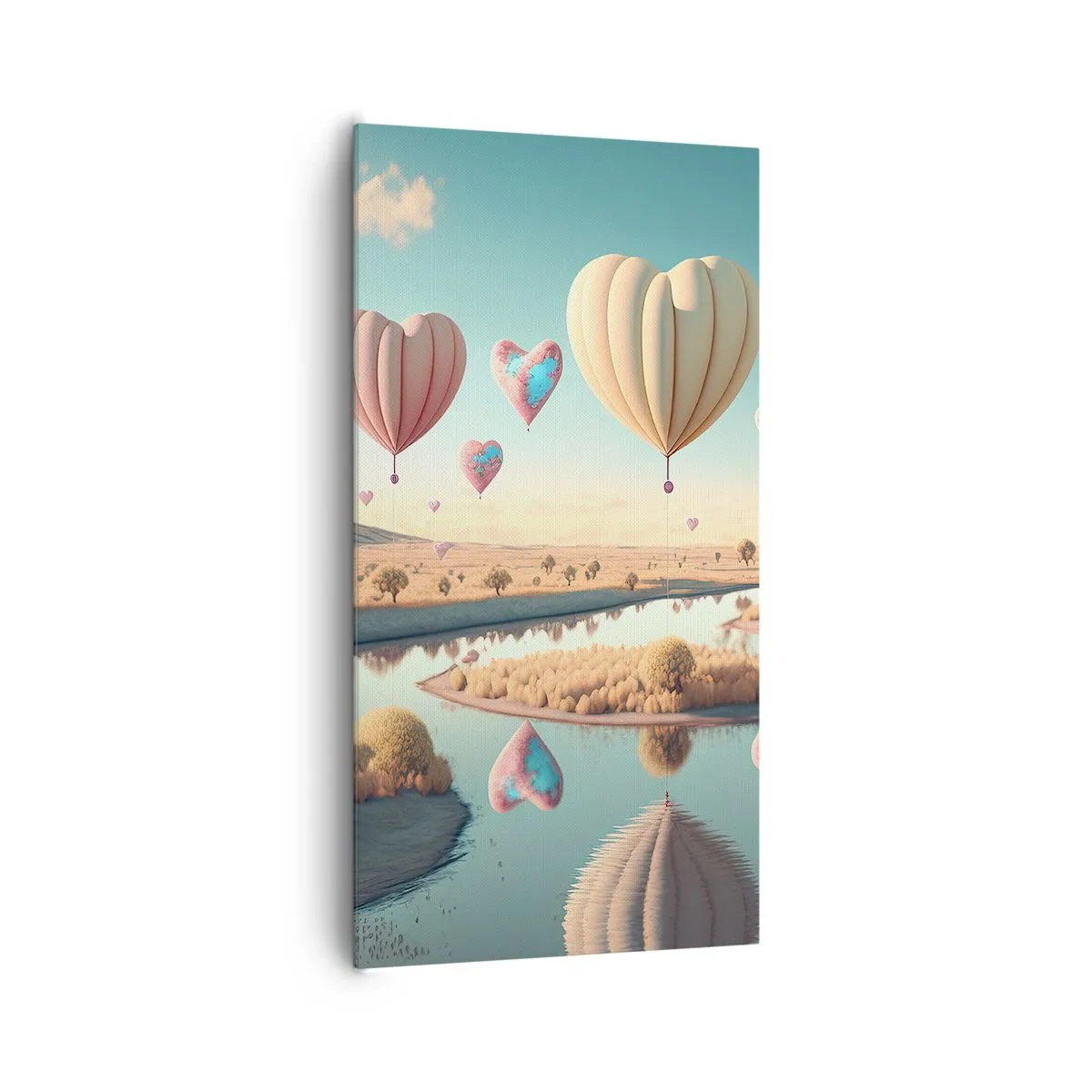 Bild auf Leinwand - Leinwandbild - Dank Liebe steigt man auf - 65x120 cm