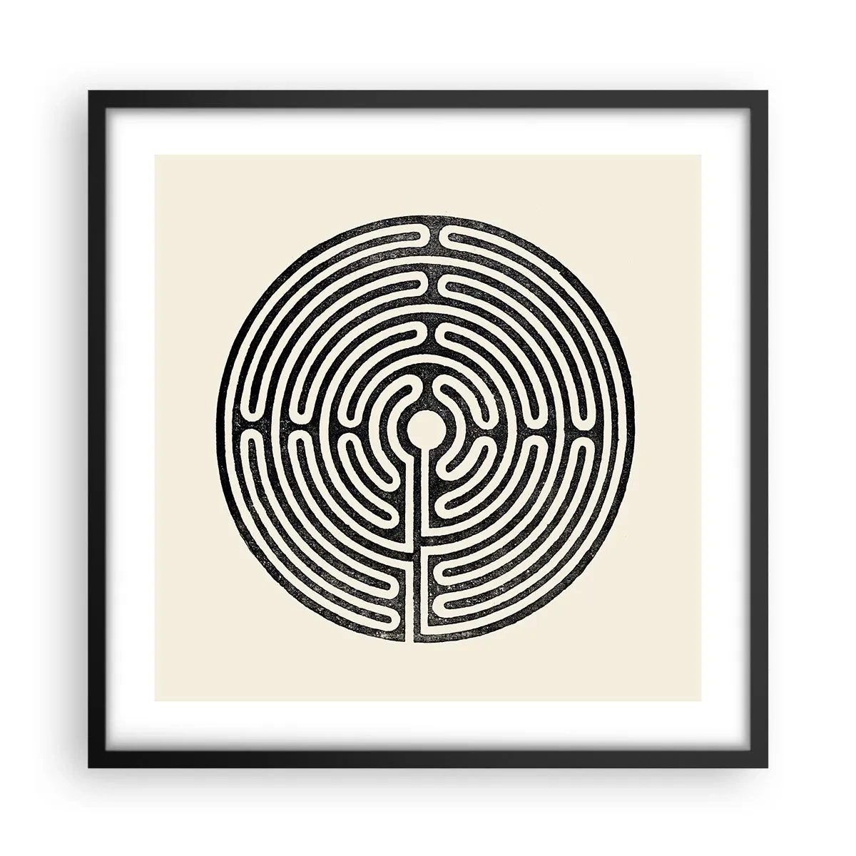 Poster in einem schwarzem Rahmen - Geheimnisvolle Ordnung - 50x50 cm