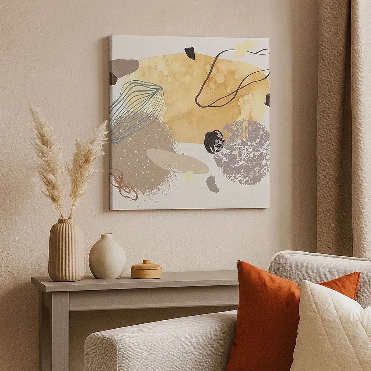 Bild auf Leinwand - Leinwandbild - Angewandte Plumkologie - 30x30 cm