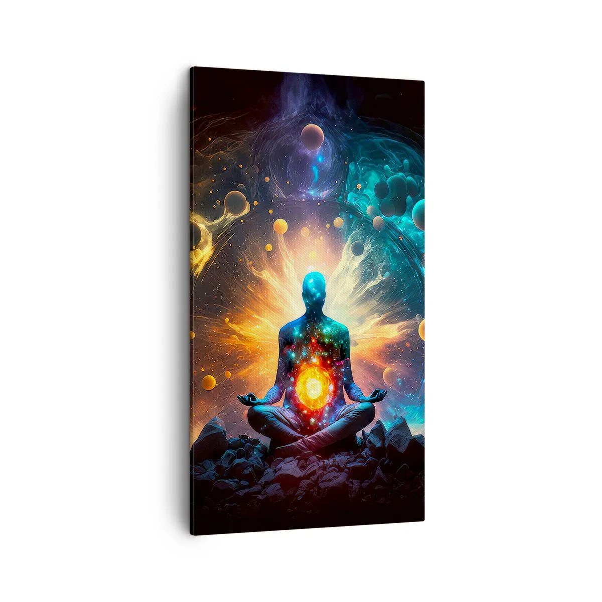 Bild auf Leinwand - Leinwandbild - Kosmischer Frieden - 45x80 cm