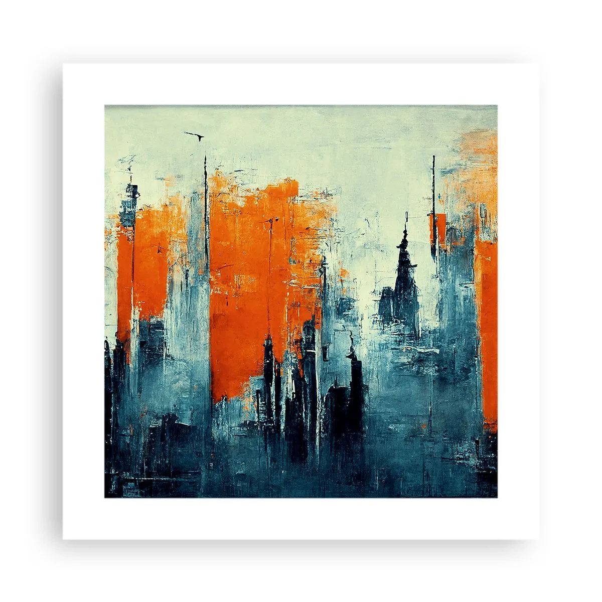 Poster - Moderne Landschaft - 40x40 cm