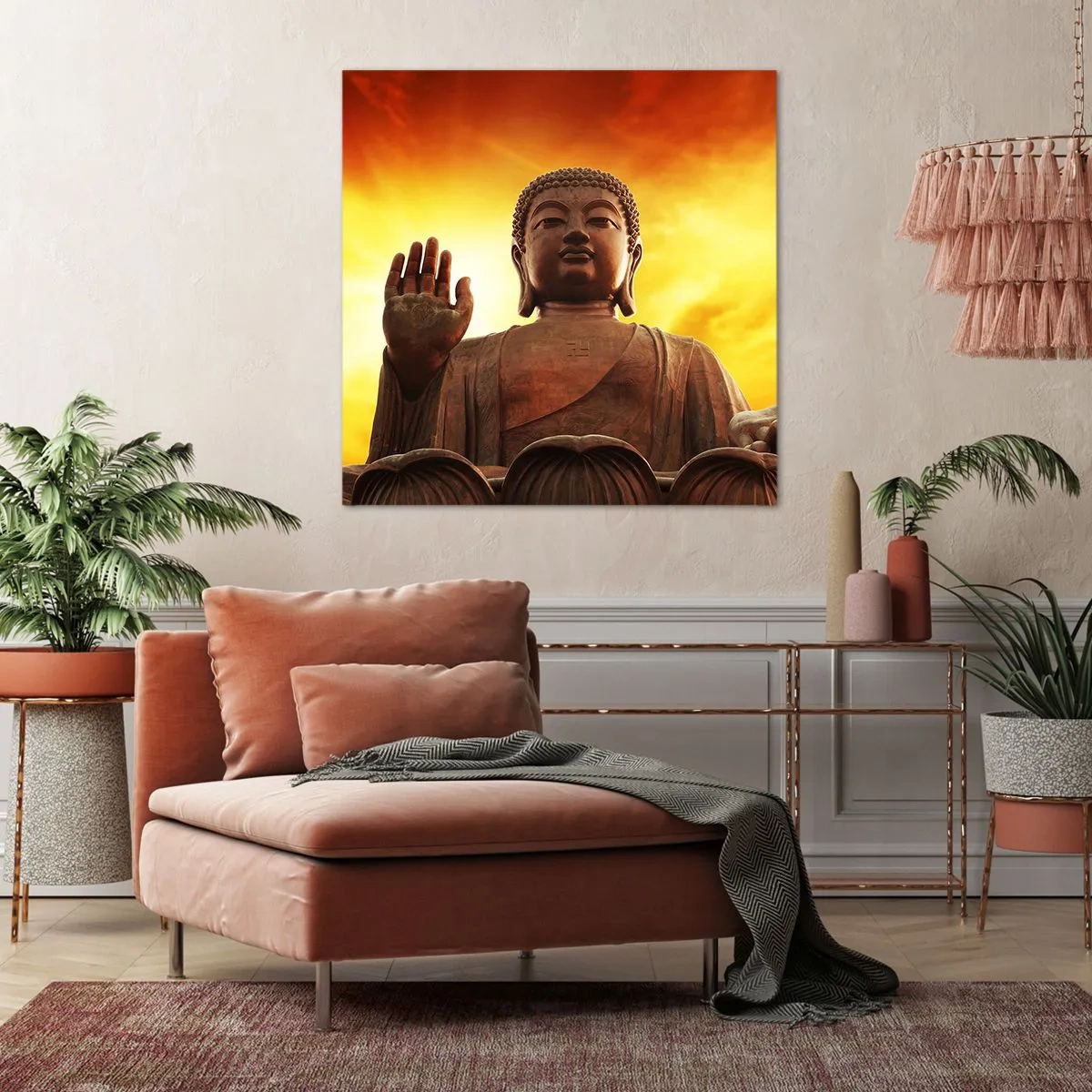 Bild auf Leinwand - Leinwandbild - Frieden der Welt - 50x50 cm