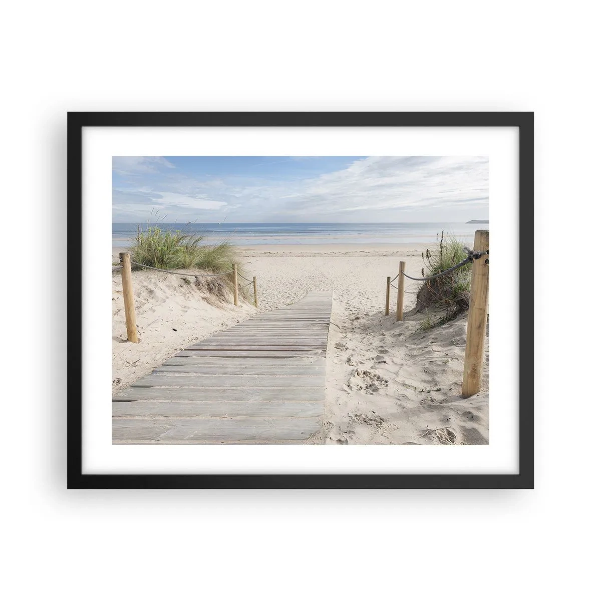 Poster in einem schwarzem Rahmen - Bis zum Horizont - 50x40 cm