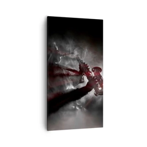 Bild auf Leinwand - Leinwandbild - In den Dämpfen des Jazz - 55x100 cm