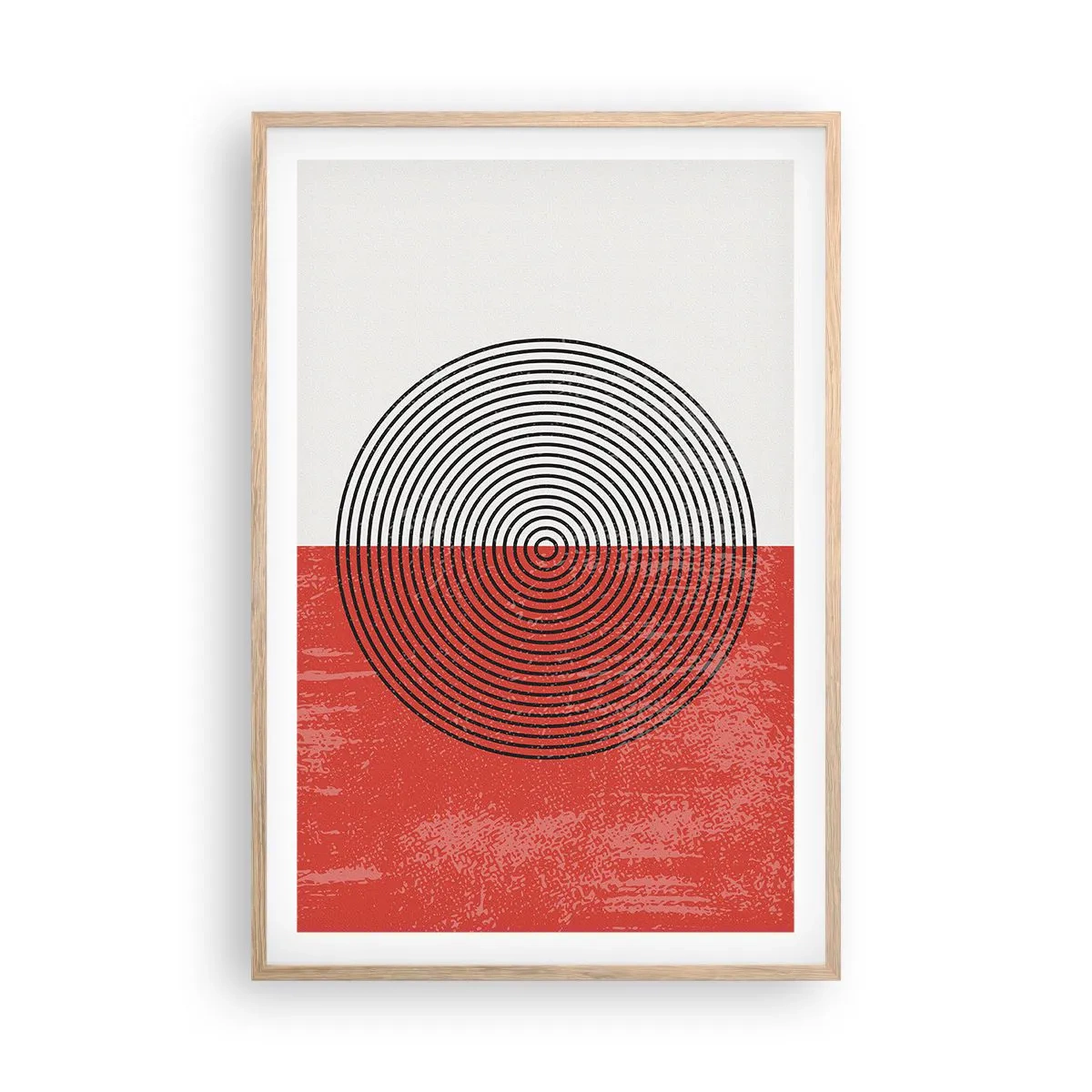 Poster in einem Rahmen aus heller Eiche - Auf den Punkt gebracht - 61x91 cm