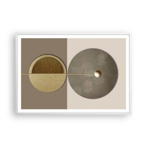 Poster in einem weißen Rahmen - Perfekte Balance - 100x70 cm