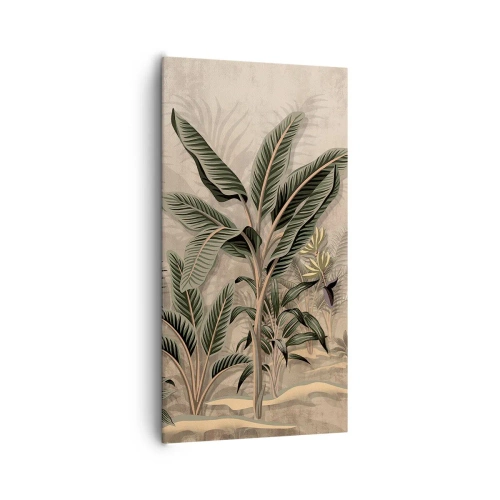 Bild auf Leinwand - Leinwandbild - Eine Gravur im Kolonialstil - 65x120 cm