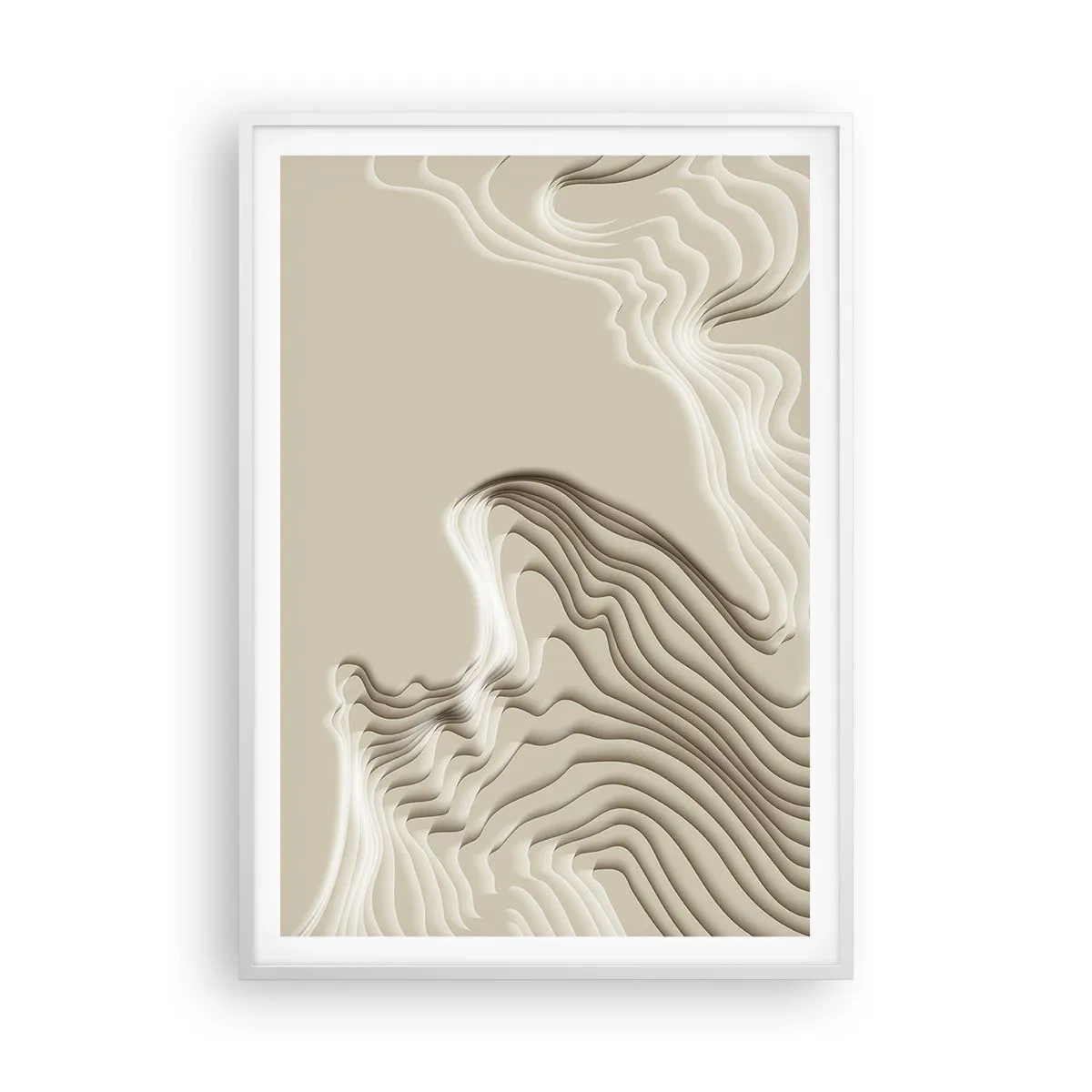 Poster in einem weißen Rahmen - Topographie der Kunst - 70x100 cm