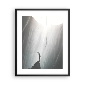 Poster in einem schwarzem Rahmen - Es gibt immer einen Ausweg - 40x50 cm